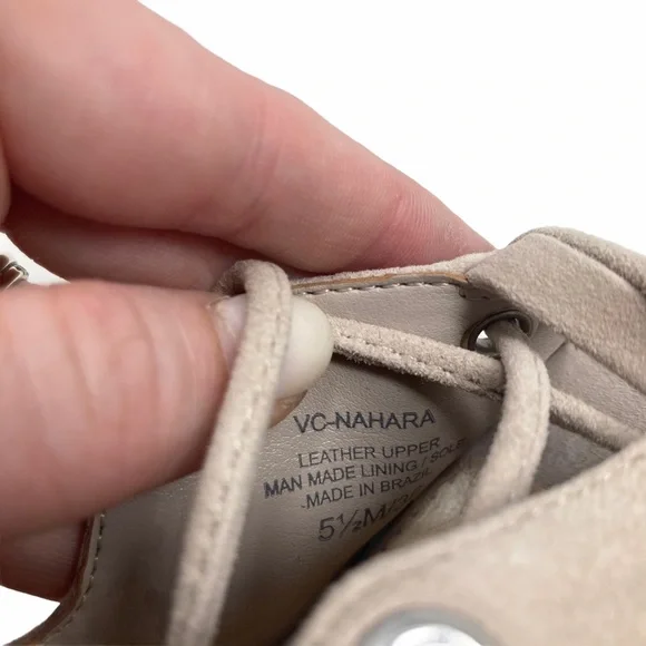 Vince Camuto Nahara Cage Sandal Corset Tie Heel - Picture 5 of 7